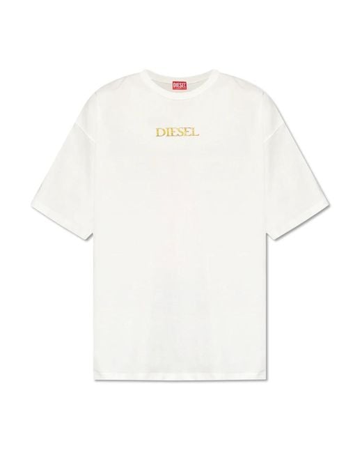 T-shirt `t-boxt-q20` di DIESEL in White da Uomo
