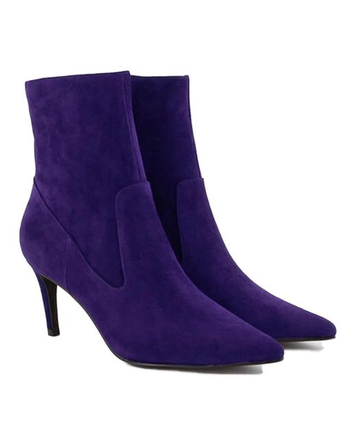 Bibi Lou Purple Heeled Boots