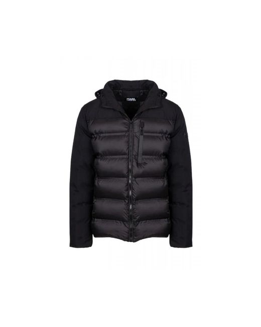 Karl Lagerfeld Black Down Jackets for men