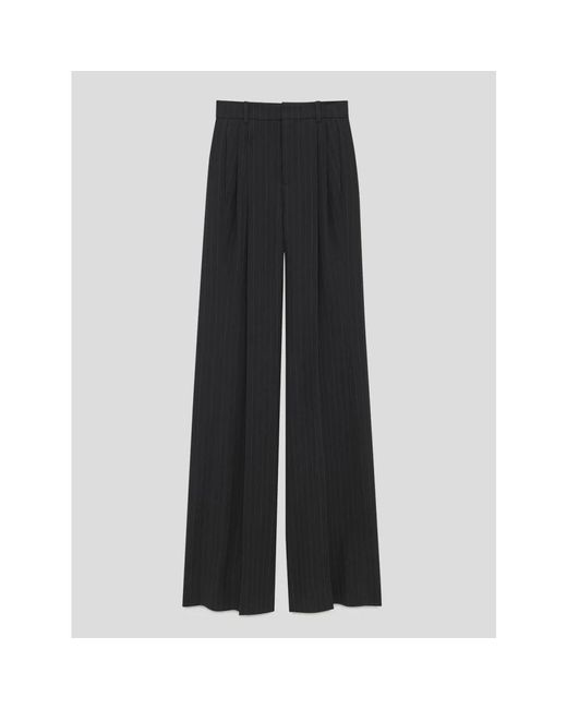 Wide Trousers Saint Laurent de color Black