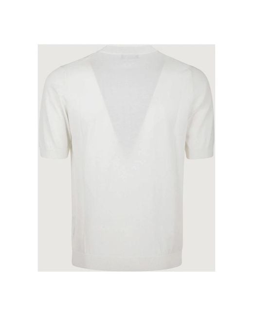 Ballantyne Kurzarm Pullover in White für Herren