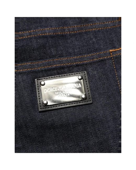 Dolce & Gabbana Black Slim Fit Jeans for men