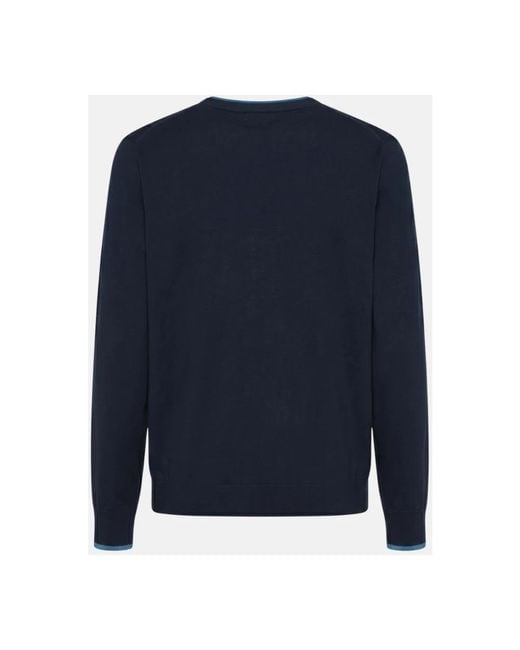 Sun 68 Blue Round-Neck Knitwear for men
