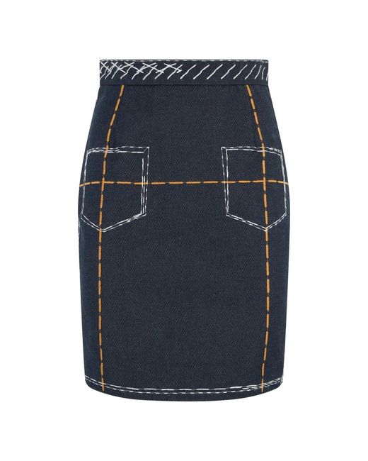 Moschino Blue Short Skirts