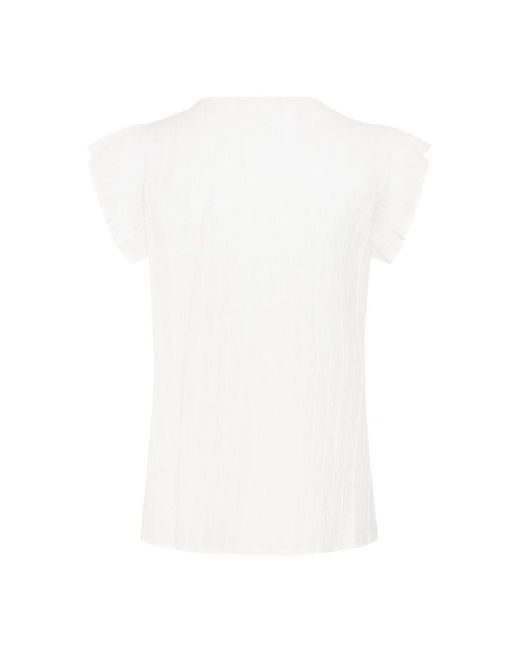 Cream Blouses in het White