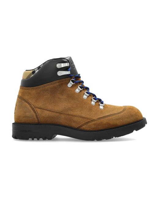 Lace-Up Boots Burberry de hombre de color Brown