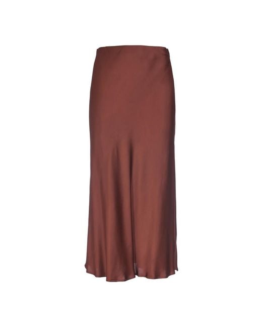 Ottod'Ame Lange Rok Chic Stijl in het Brown