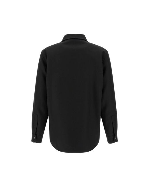 Gucci Wool Twill Zip Overshirt in het Black voor heren