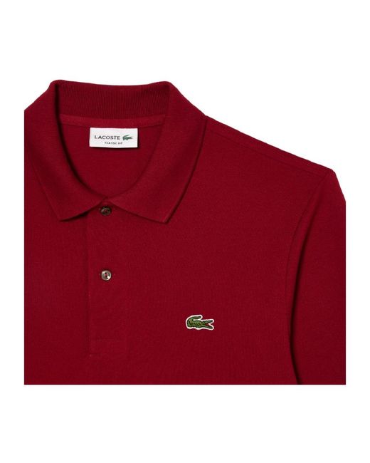 Lacoste Red Polo Shirts for men