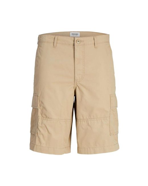 Jack & Jones Cargo shorts für männer in Natural für Herren