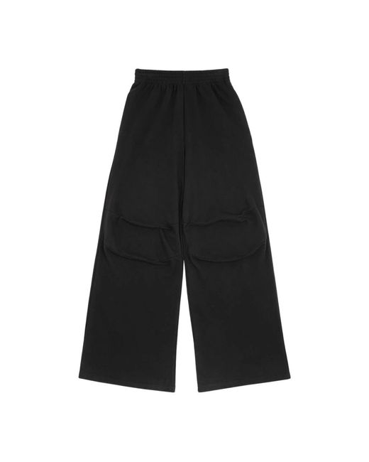 Trousers > wide trousers MM6 by Maison Martin Margiela en coloris Black