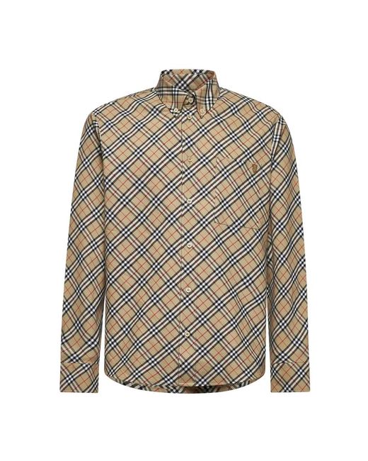 Burberry Gray Casual Shirts for men