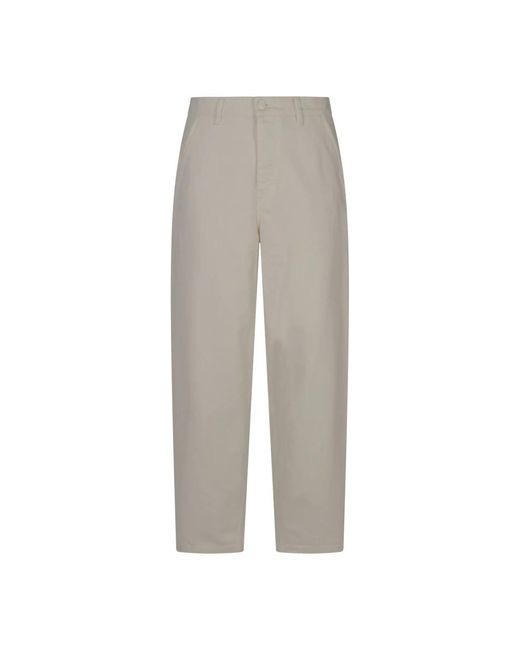 AMI Gray Cropped Trousers for men