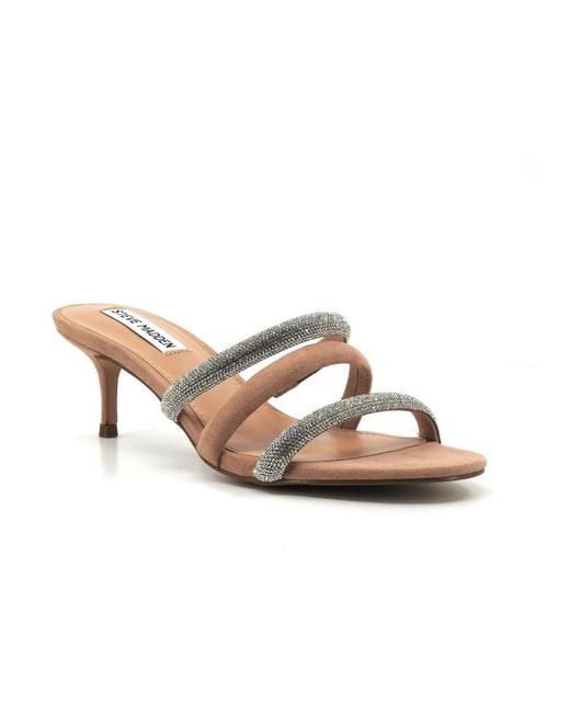 Steve Madden Pink Heeled Mules