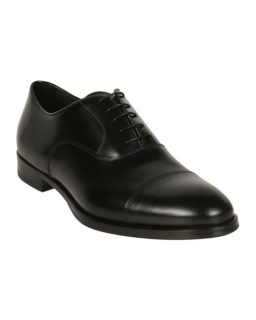 Doucal's Black Business Shoes for men