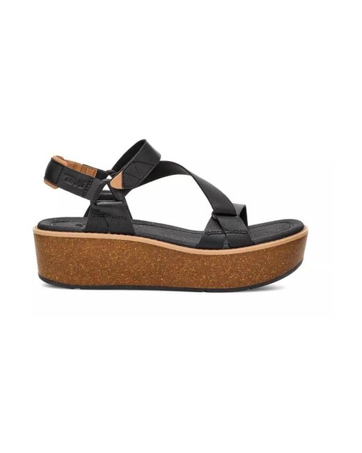 Teva Wedges in het Blue