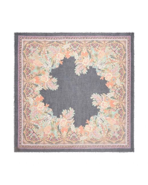 Etro Metallic Silk Scarves