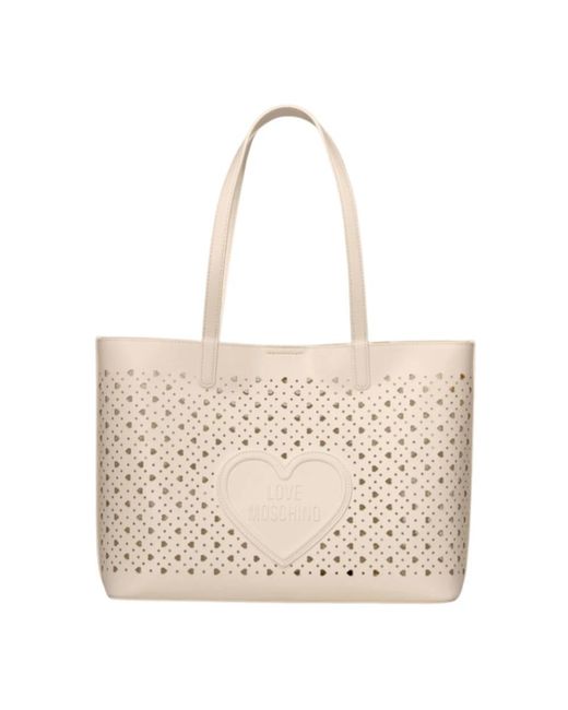 Love Moschino Natural Shopping Bags