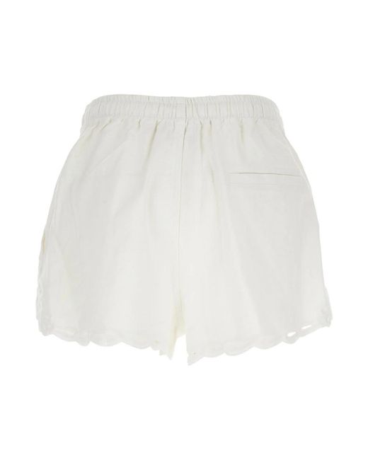Isabel Marant White Short Shorts