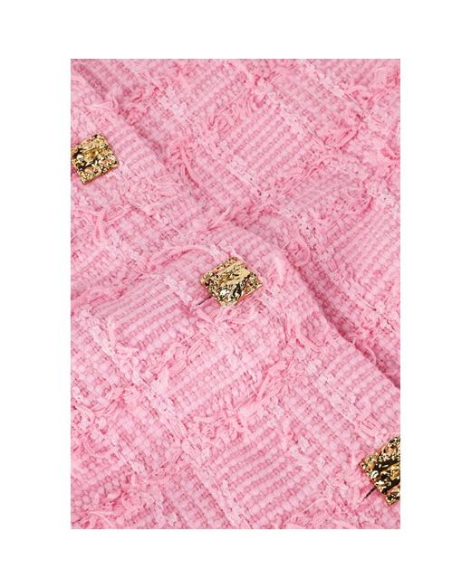 co'couture Pink Check Boucle Jacke