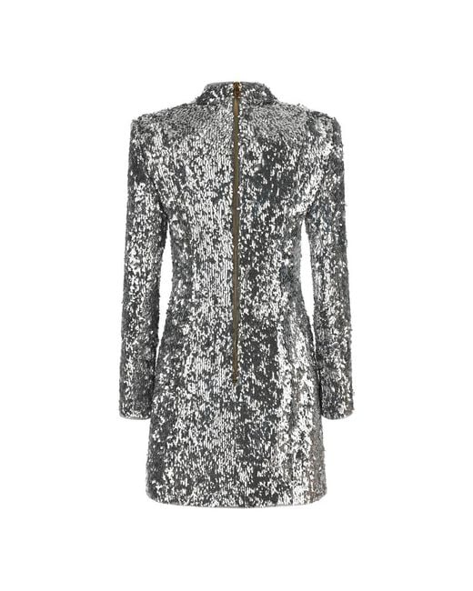 Balmain Gray Party Dresses