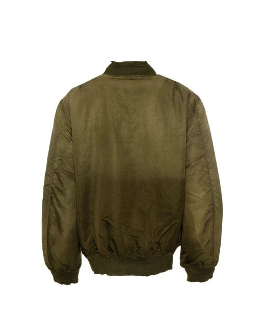 DIESEL Bomberjacke mit verlauf und distressed-look in Green für Herren