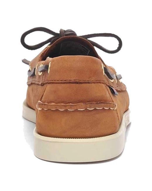 Sebago Brown Boat Shoes for men