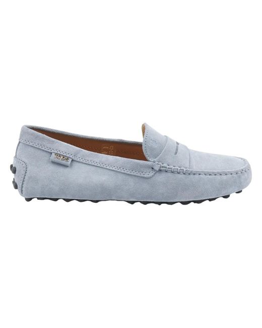 Tod's Blue Loafers