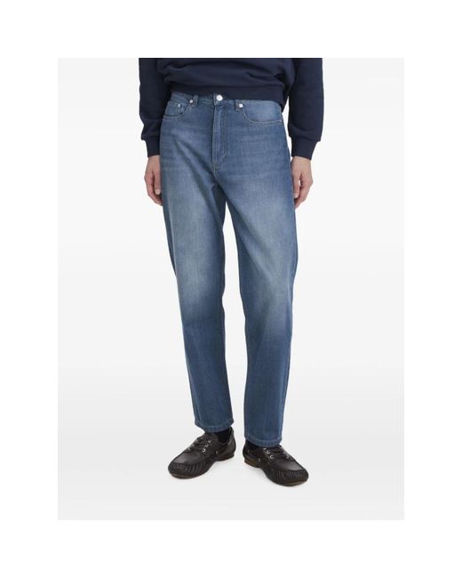 A.P.C. Blue Loose Fit Jeans for men