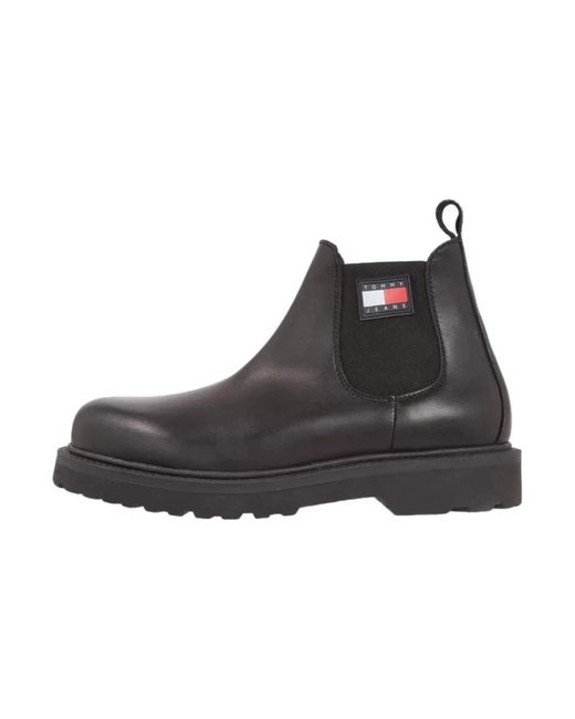 Tommy Hilfiger Black Chelsea Boots for men