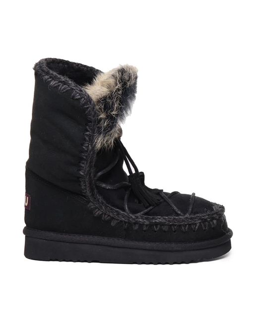 Mou Black Winter Boots