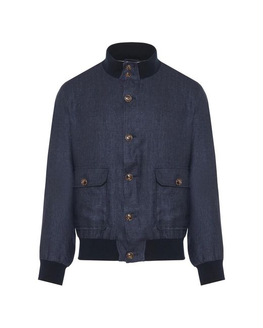 Barba Napoli Blue Light Jackets for men