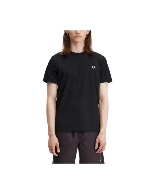 T-Shirts di Fred Perry in Black da Uomo