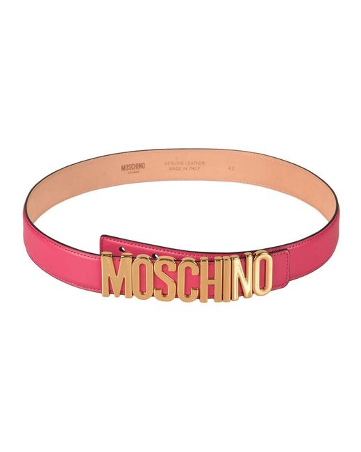 Moschino Red Belts