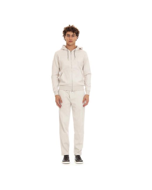 Eleventy Natural Zip-Throughs for men