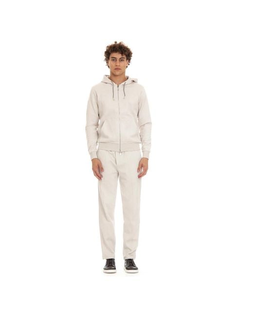 Eleventy Natural Zip-Throughs for men