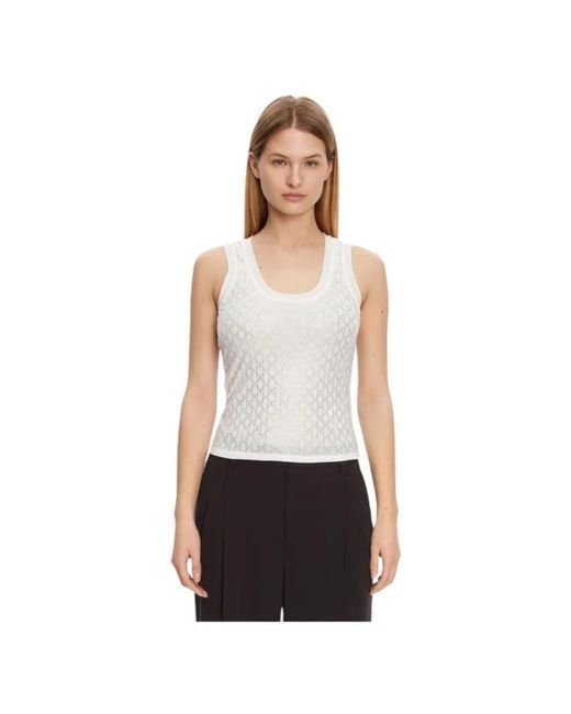 Marciano White Sleeveless Tops