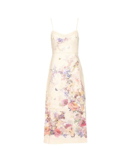 Zimmermann Alchemy Midi Jurk in het Pink