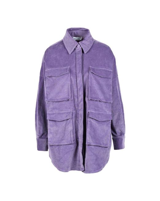 WEILI ZHENG Purple Hemd