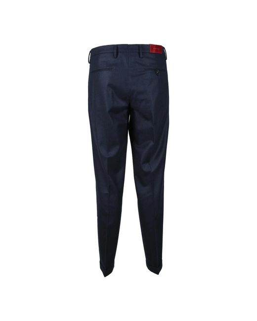 Michael Coal Zuivere Wollen Broek in het Blue voor heren