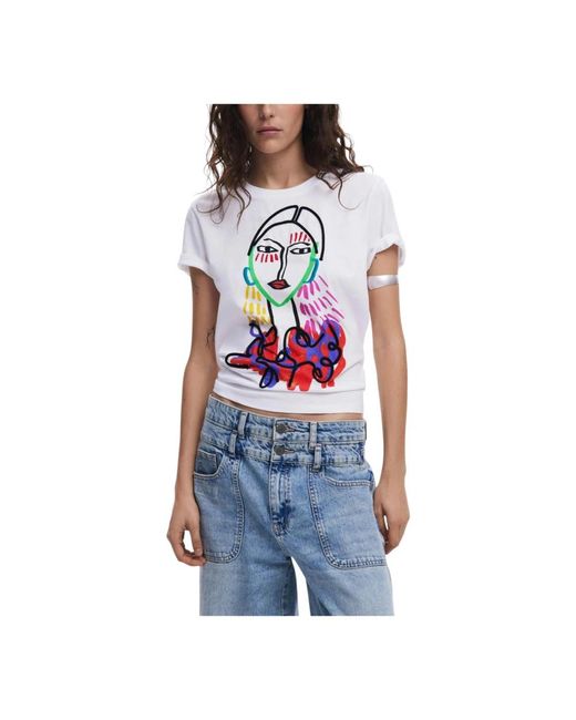 T-Shirts Desigual de color Blue
