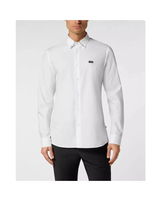 Philipp Plein White Formal Shirts for men