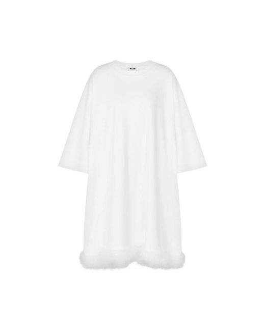 Moschino White Short Dresses