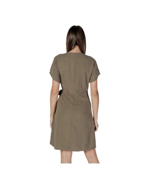 B.Young Green Wrap Dresses