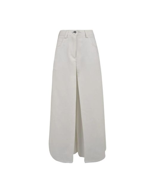 Beatrice B. Gray Wide Trousers