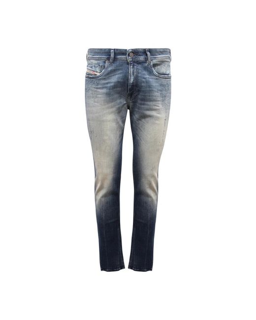 DIESEL Blue Skinny Fit Jeans for men