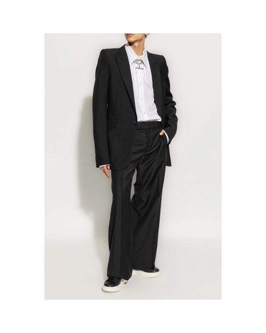 Blazers Alexander McQueen de hombre de color Black