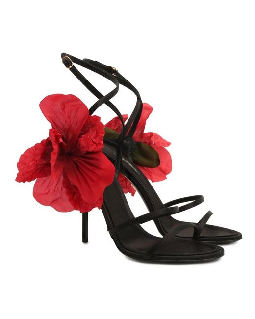 Dolce & Gabbana Red Keira Sandals