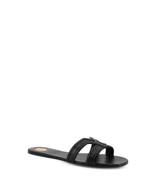 Saint Laurent Black Sliders
