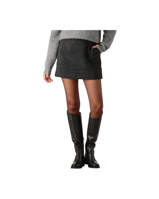 SELECTED Rokken ,Grijs ,Polyester Minirok in het Black